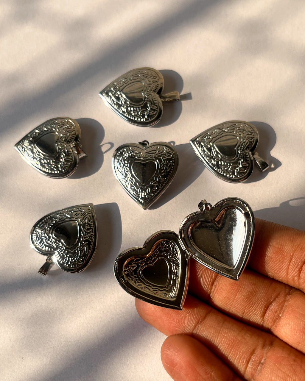 Big Open Heart Pendant Pack of 6