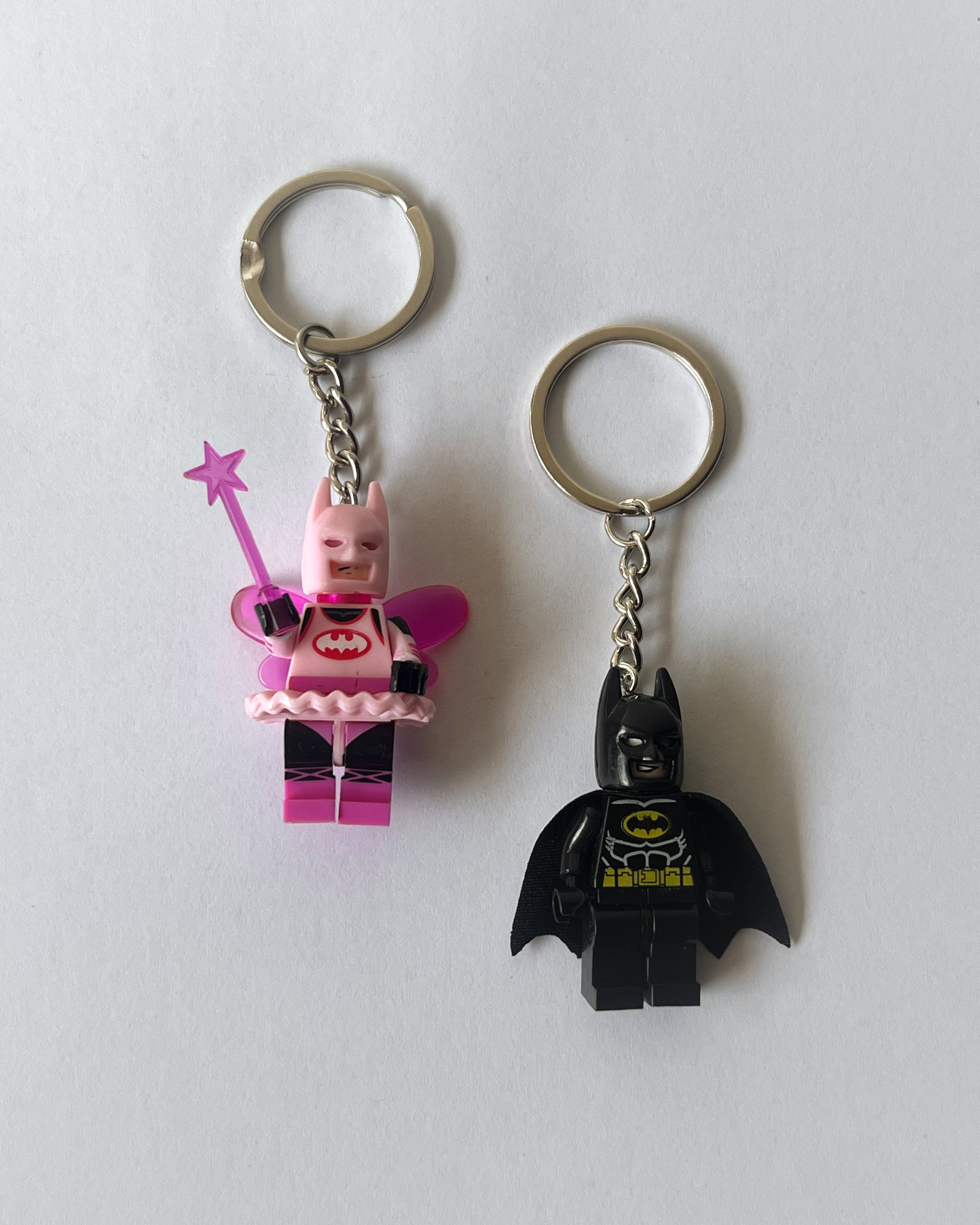 Bat Man Couple Keychains