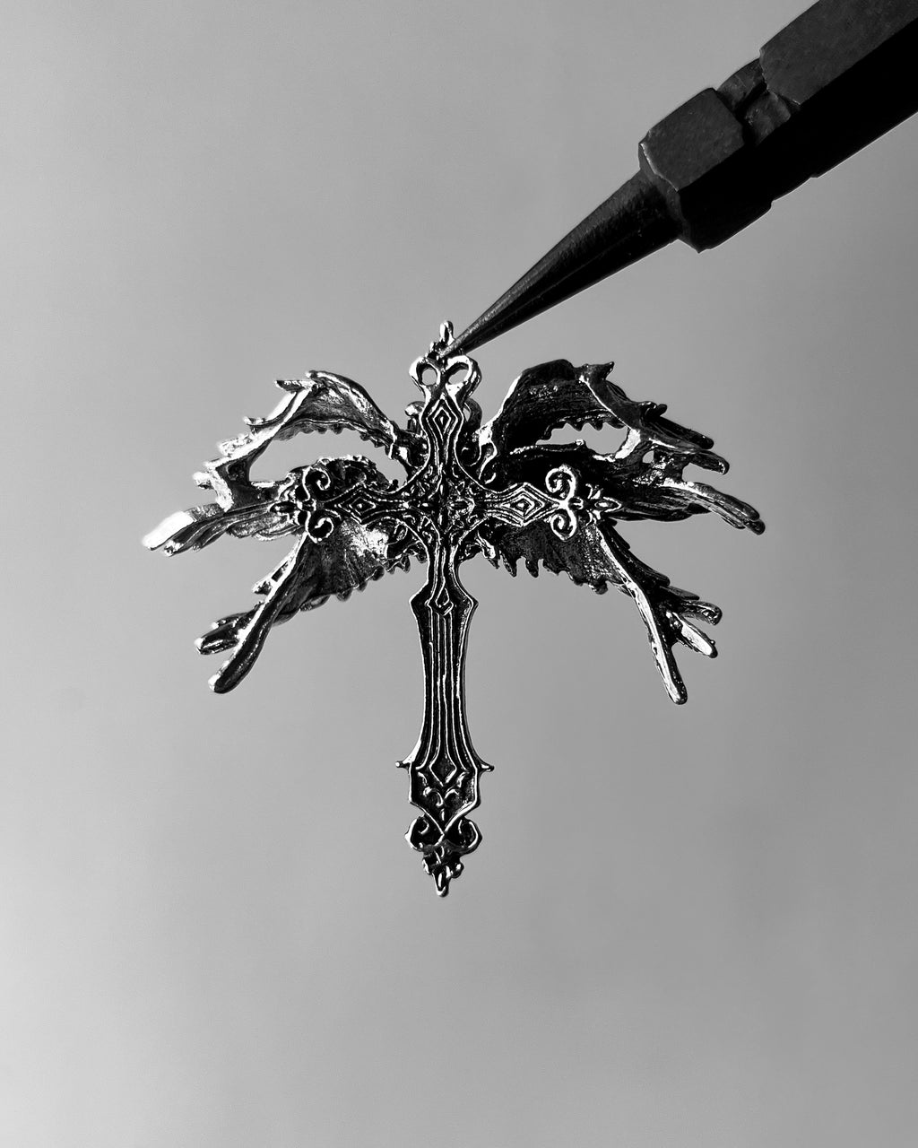 Angel cross necklace - 1 pc