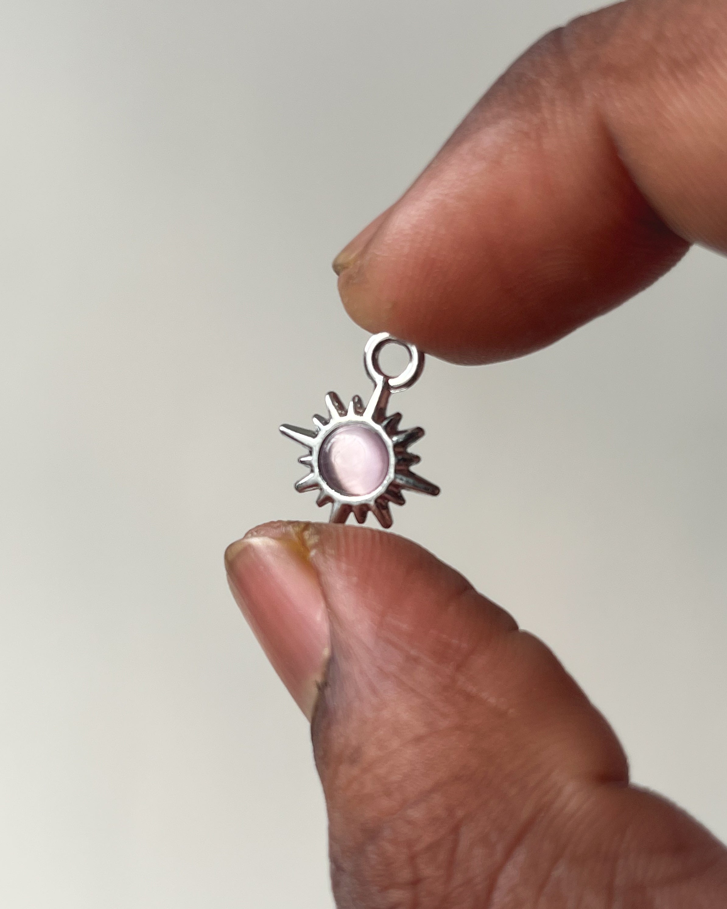 Pink Sun Charm - 3 pc