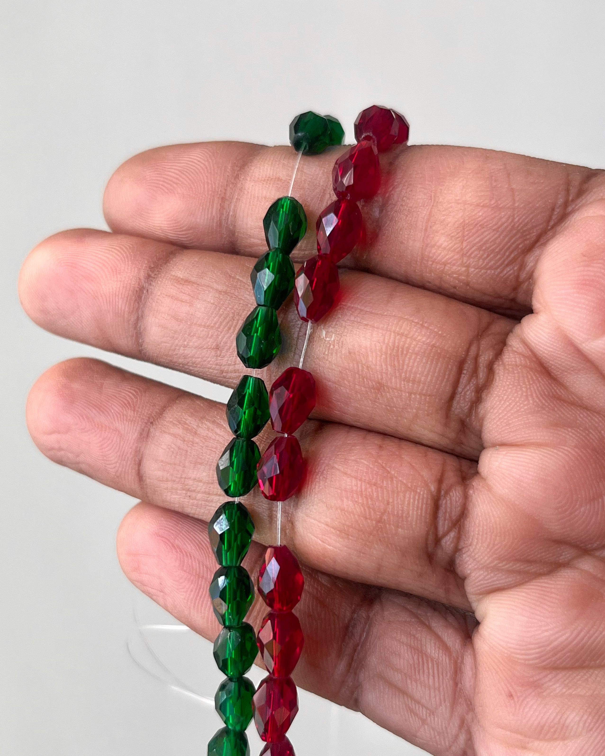 Drop Crystal Beads | 6mm | 1 line