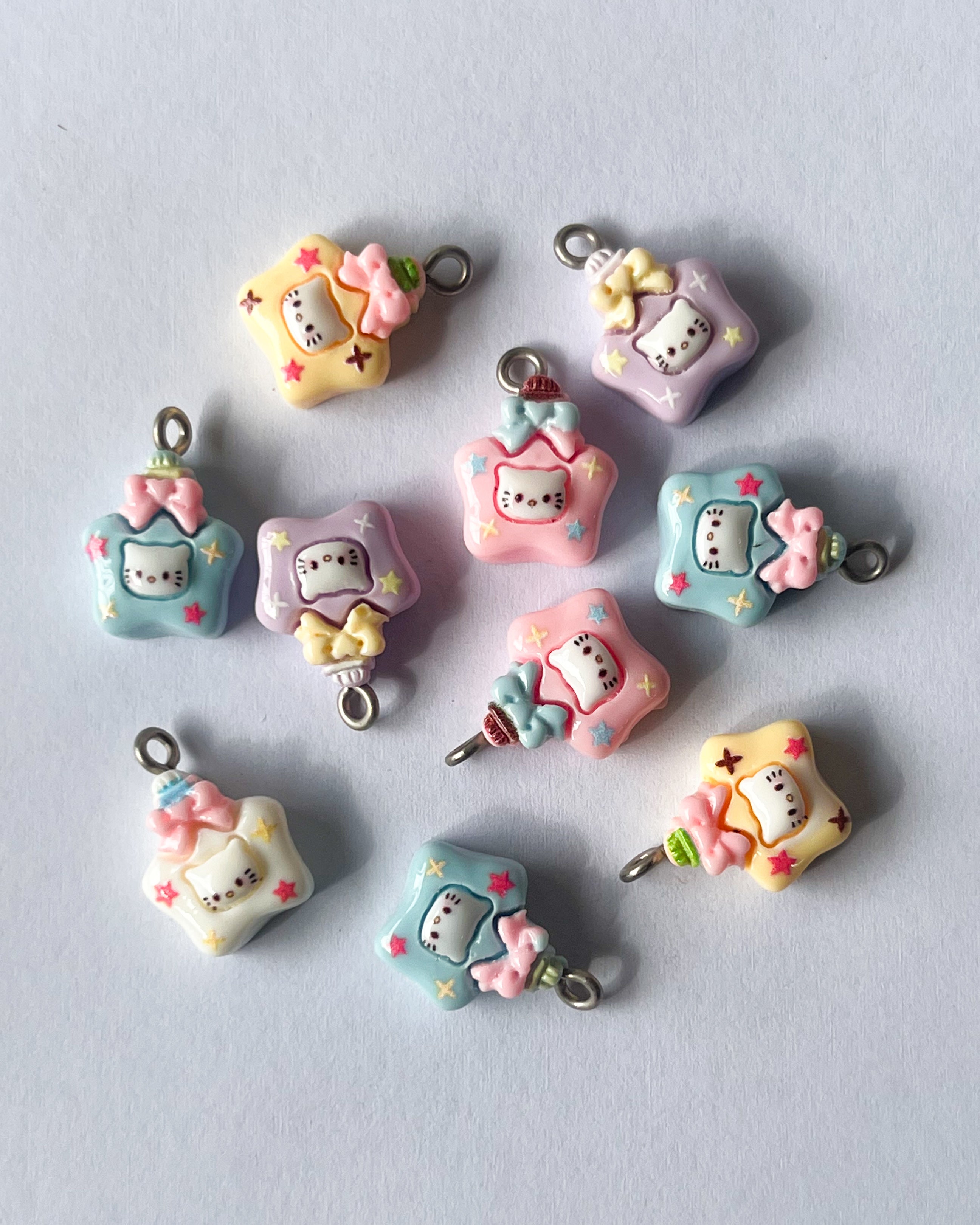 “Hooks are rusting” Mix charms - 10 pcs
