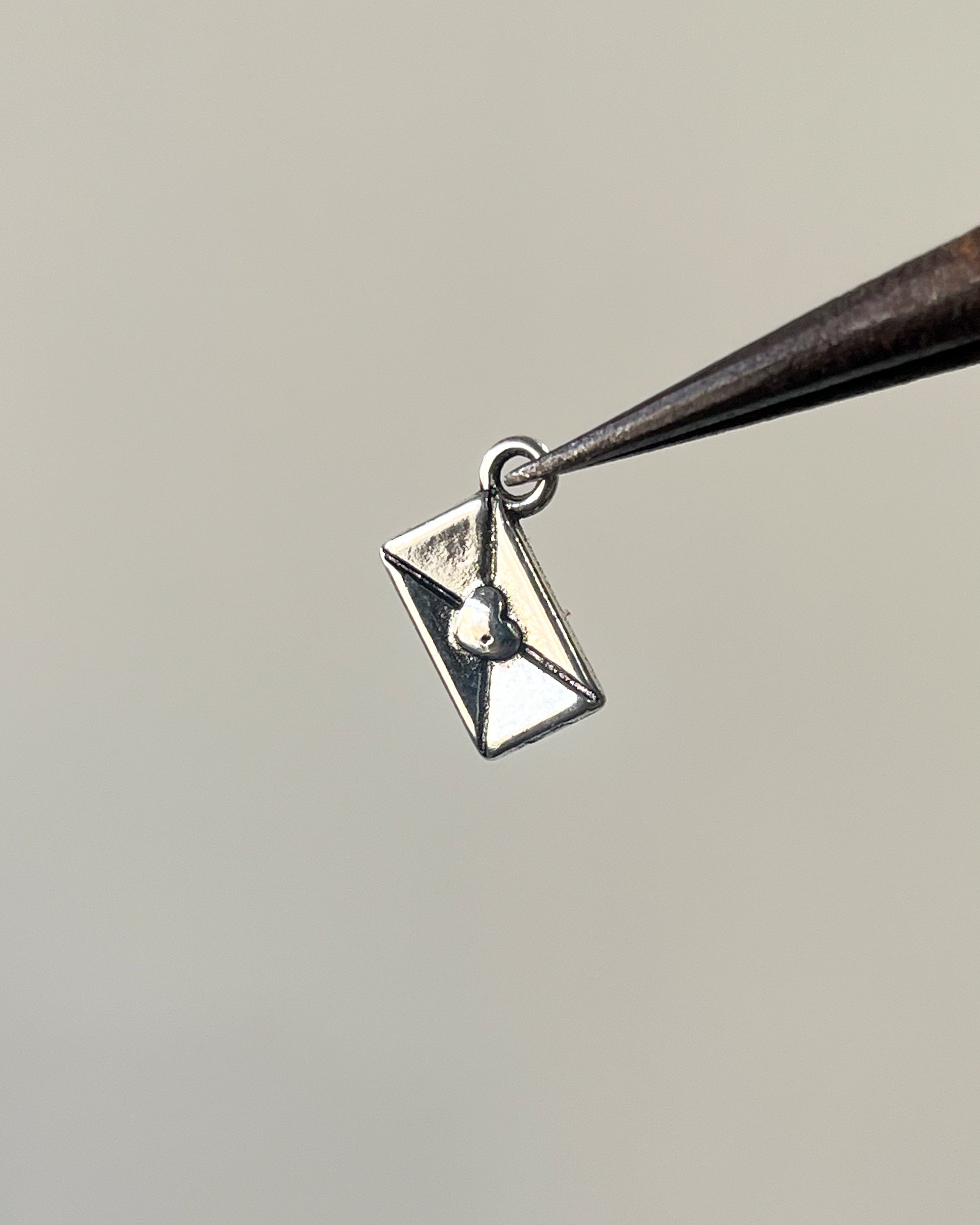 Heart envelope Charm  10 pcs