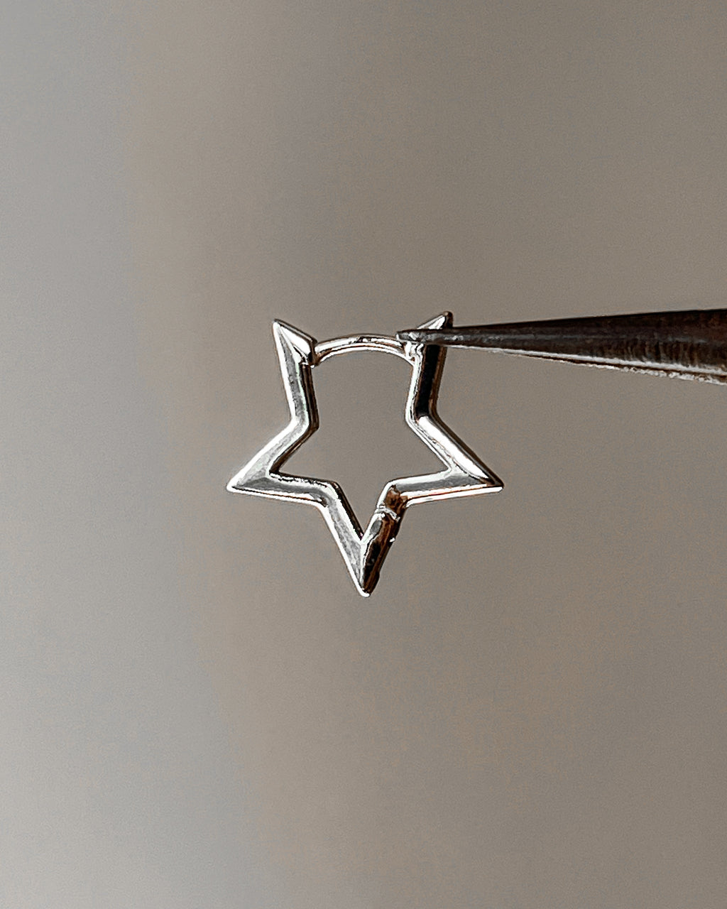 Star Hoops Earrings - 1 pair