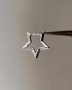 Star Hoops Earrings - 1 pair