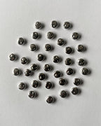 2 Uneven metallic CCB bead // 25 grams