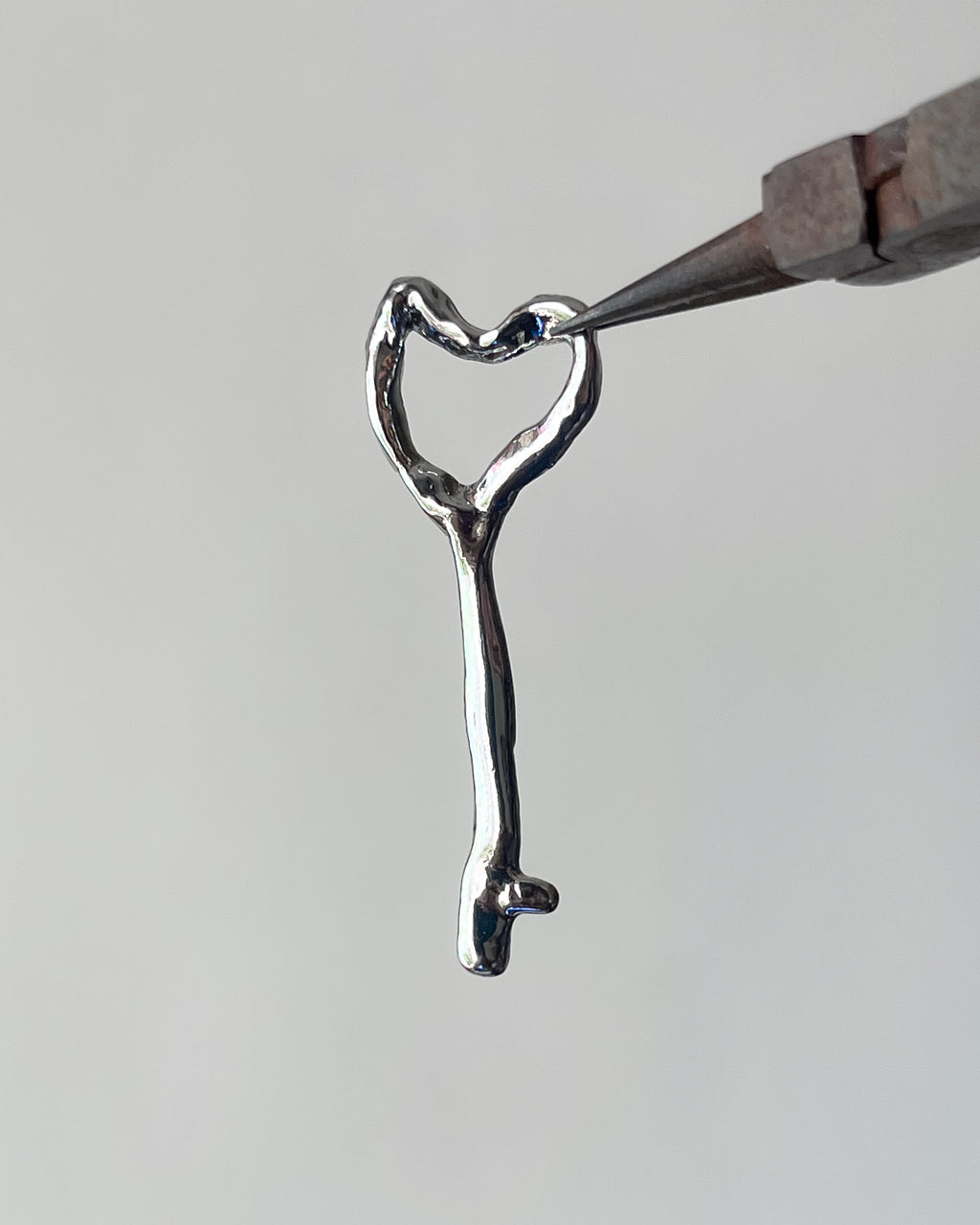 Heart key charm