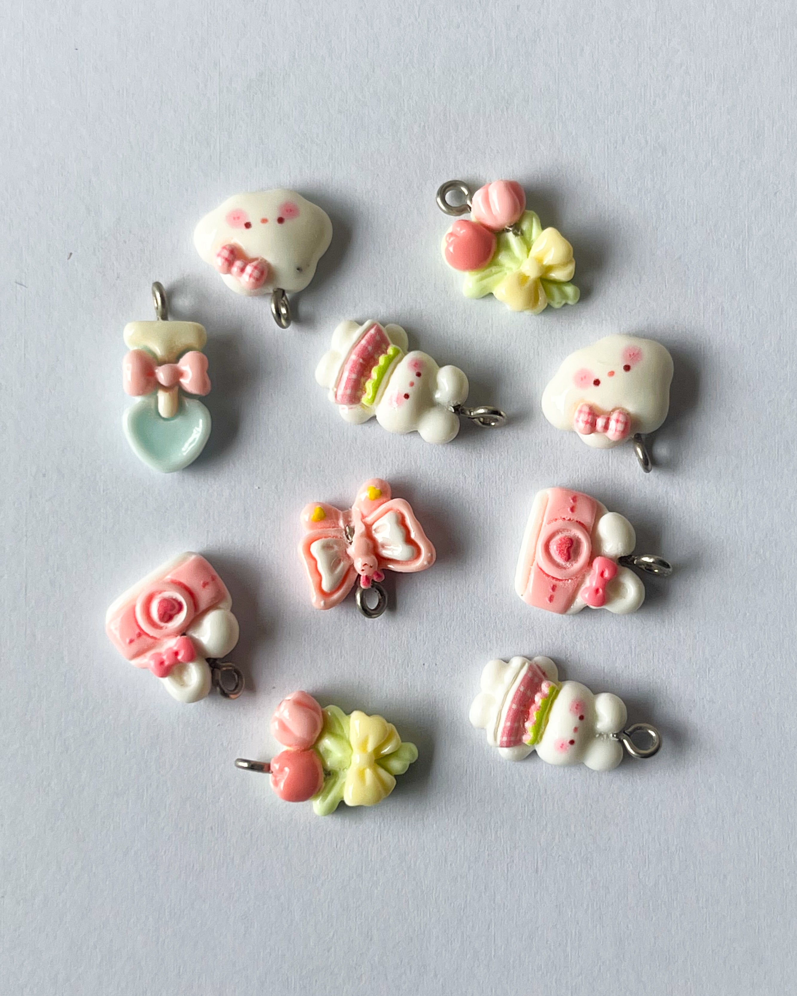 “Hooks are rusting” Small Mix charms - 10 pcs