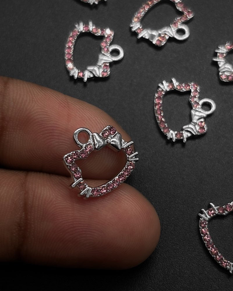 Pink Kitty Charm Pack of 10