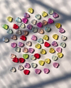 Glitter Heart Beads // 50 gms pack
