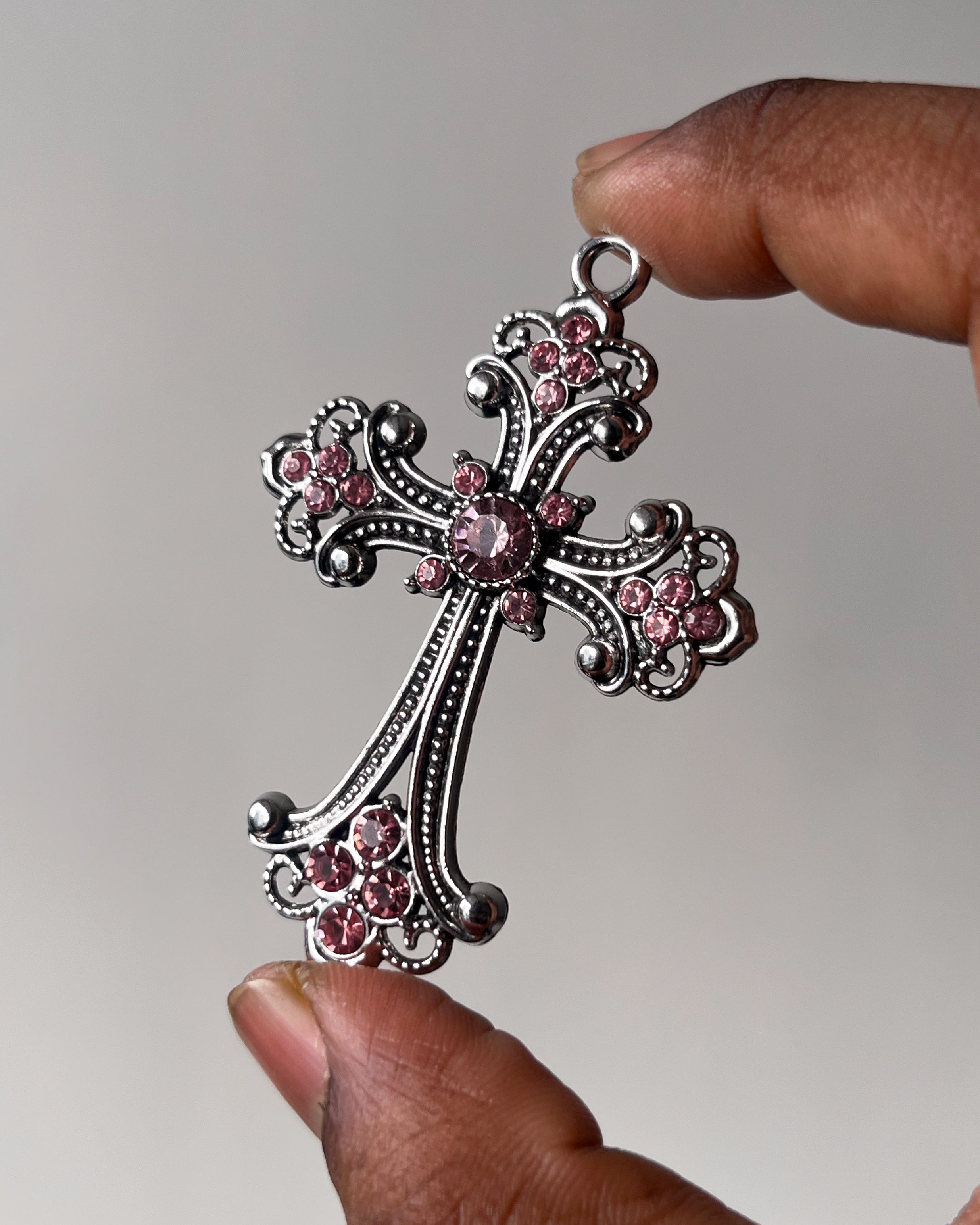 Chunky pink cross