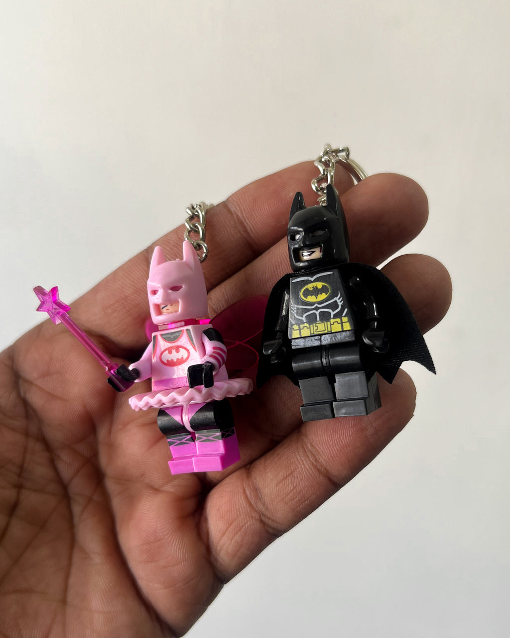 Bat Man Couple Keychains