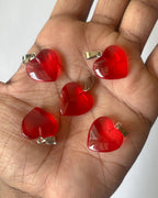 Red Heart Pendant | 5 pc (no refund on scratches)