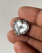 Premium silver Heart charm
