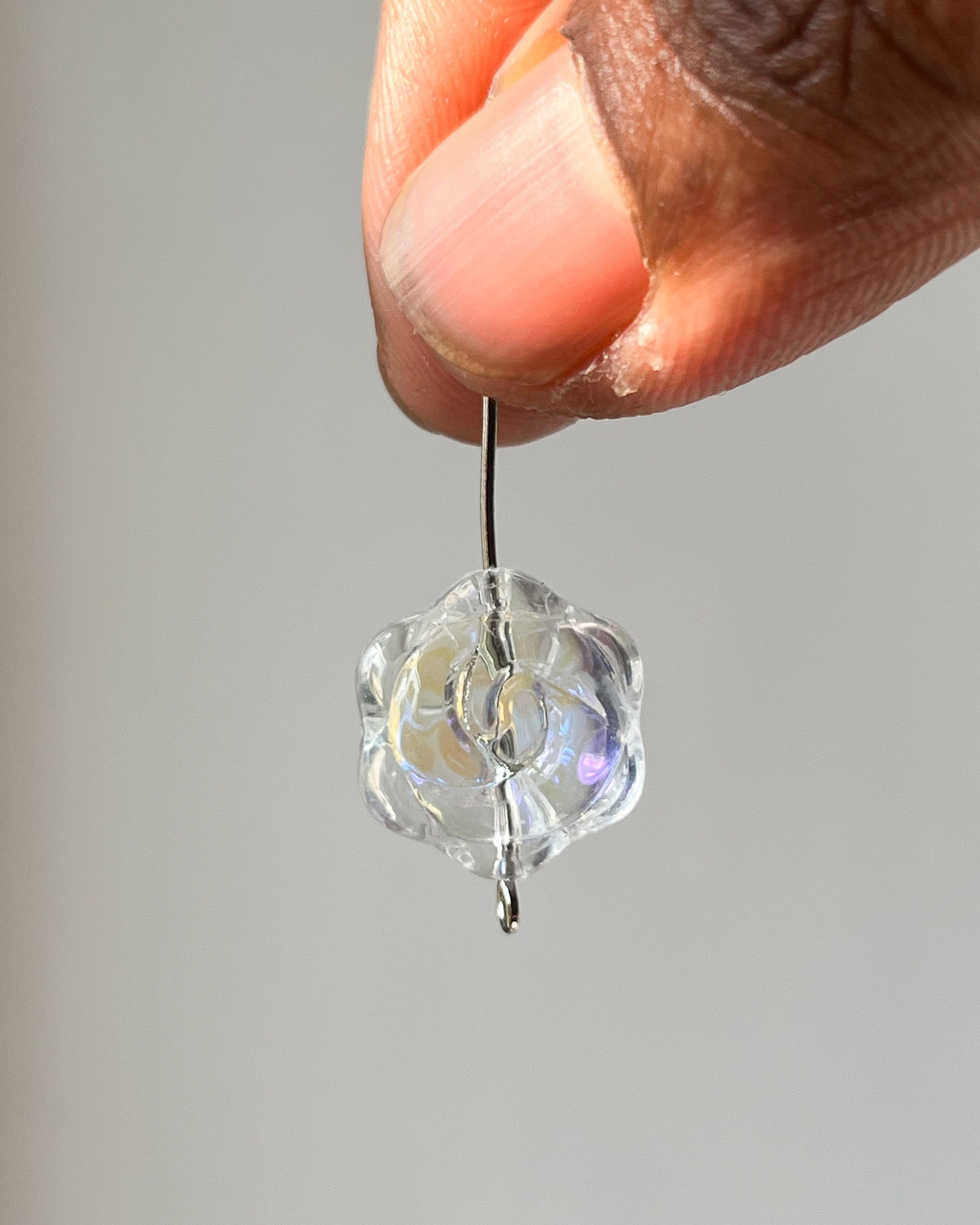 Chunky flower Beads // 10 pc