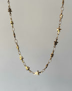 Gold star link chain - 1 meter