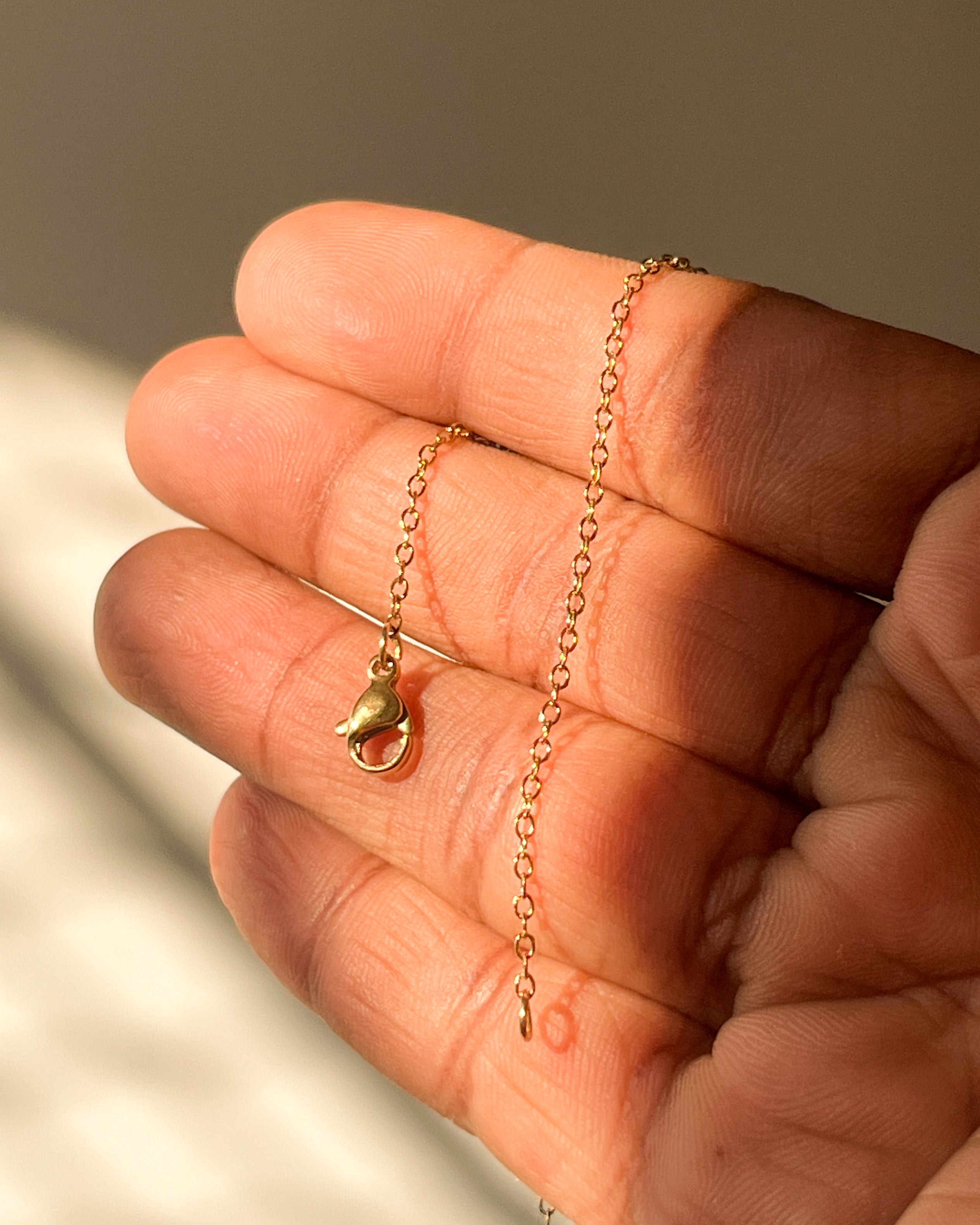 Gold Steel chains 18 inch (10 packing)