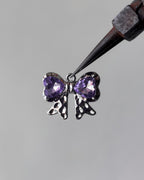 Purple bow charm