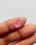 Dark pink shell beads - 25 grams