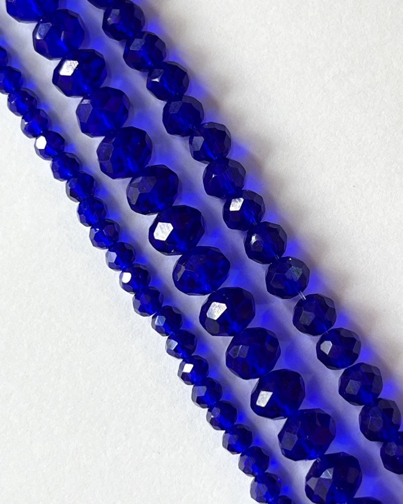 Navy Blue Crystal Bead