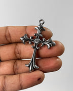 Chrome cross Charm