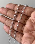 Silver pearl chain | 1 meter