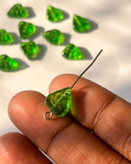Green leaf Beads // 10 pc