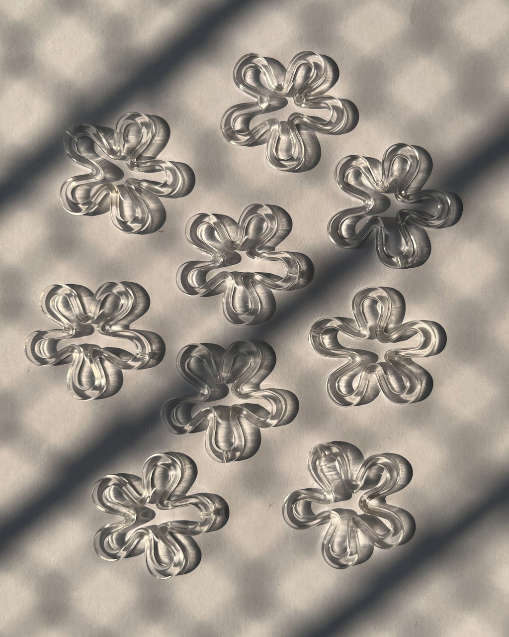 Chunky Flower Bead // 10 pc