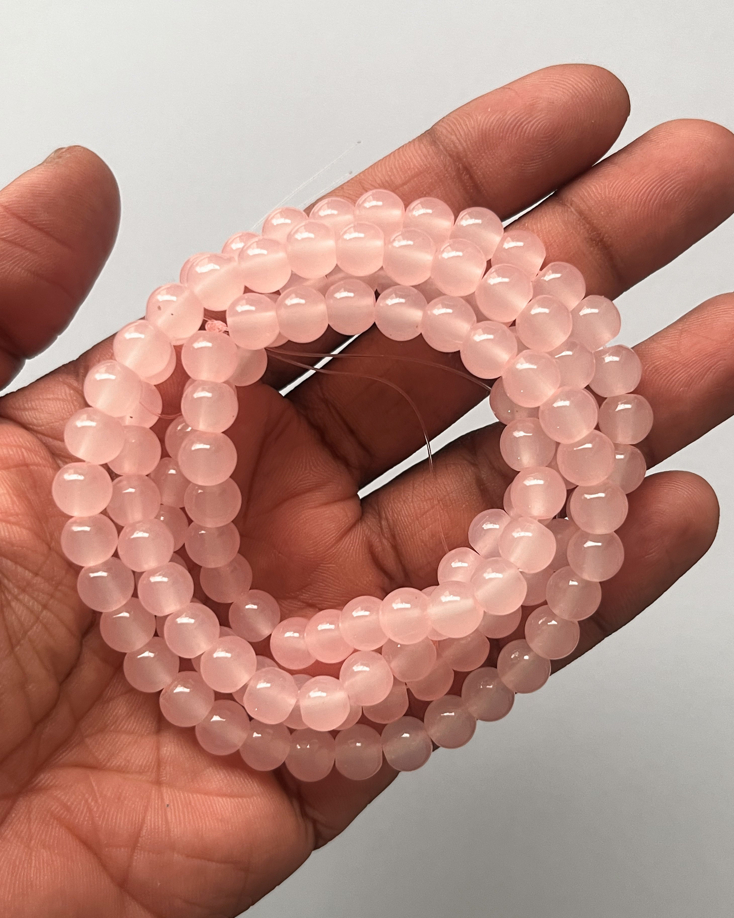 Light pink Jelly beads - 1 line