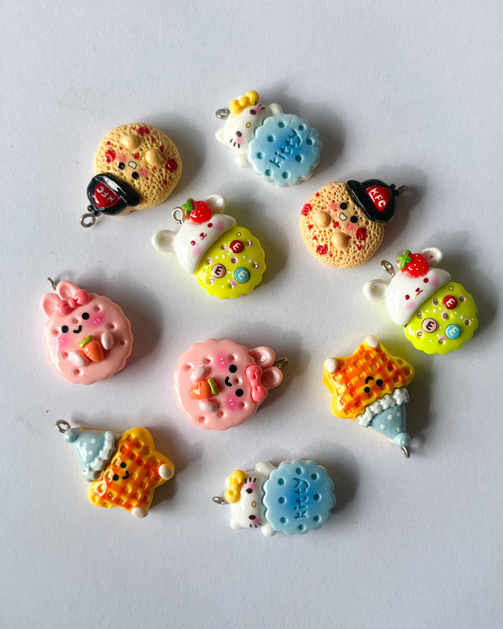 “Hooks are rusting” Mix charms - 10 pcs