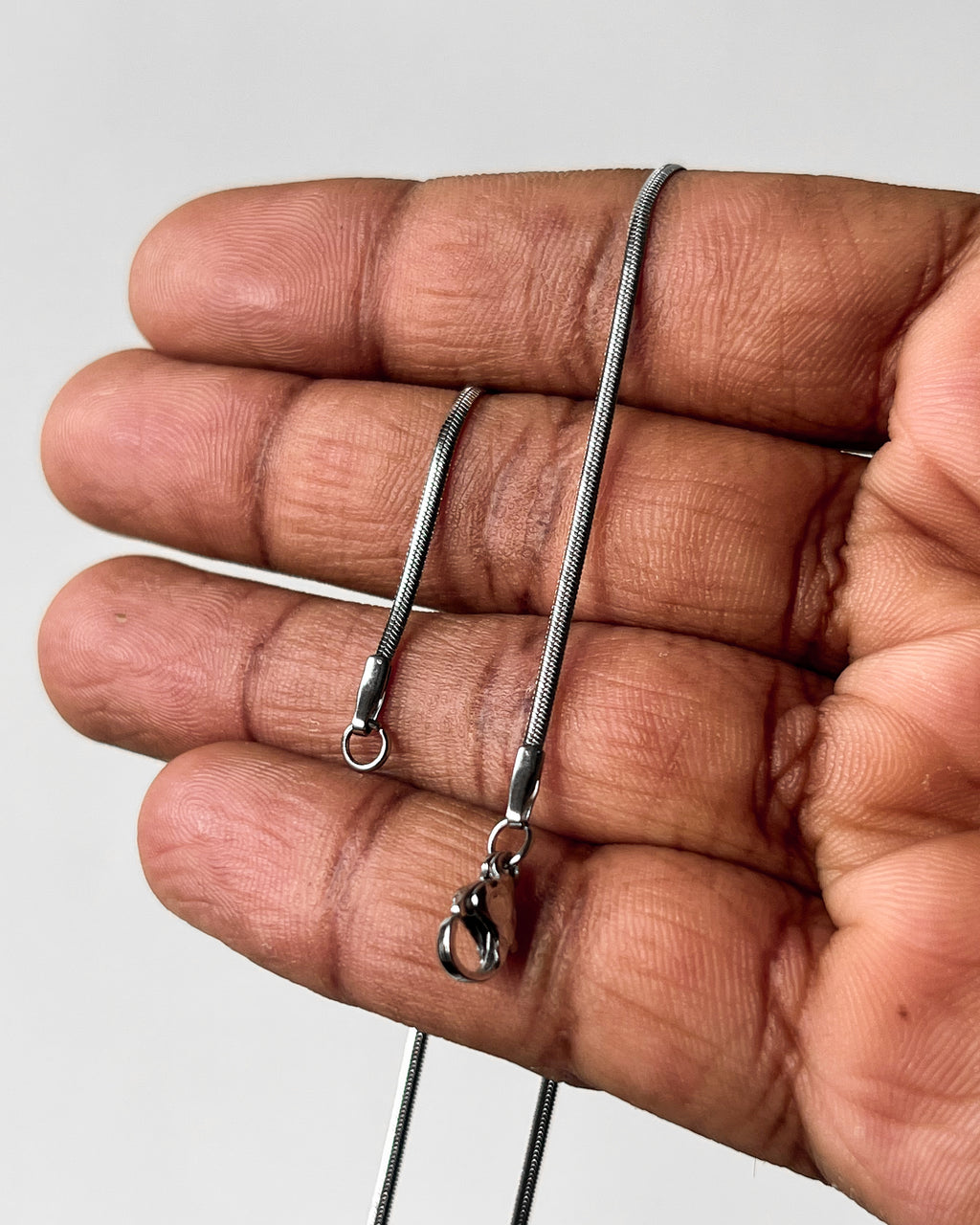 Flat snake chain // 22 inch