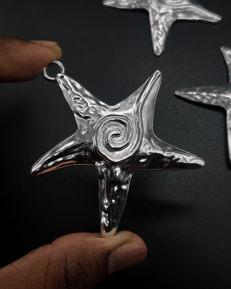 Chunky Swirl Star Charm