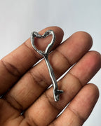 Heart key charm