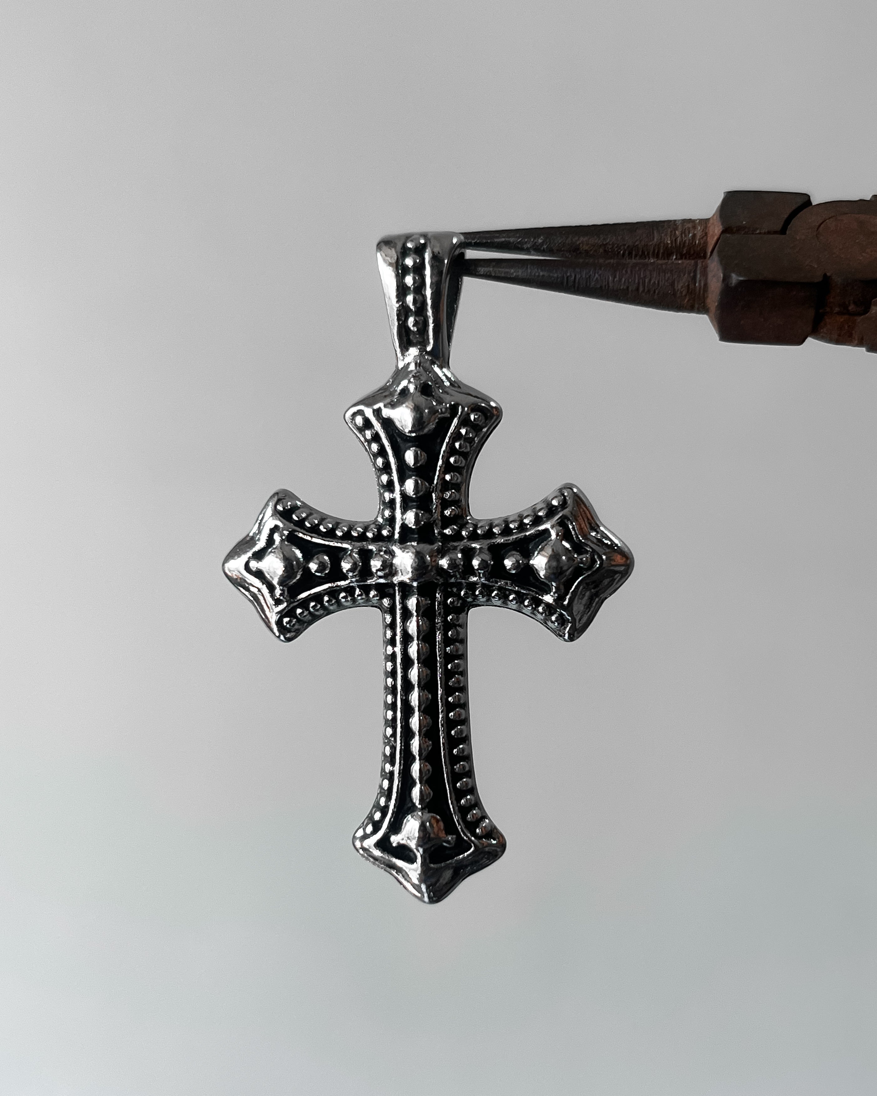 Y2k cross pendant