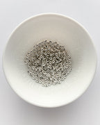 4mm Silver Metal beads - 25 grams