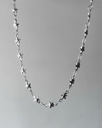 Silver star link chain - 1 meter