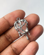 Melting pink heart charm