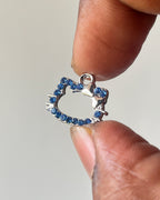 Blue kitty charm  // 10 pc