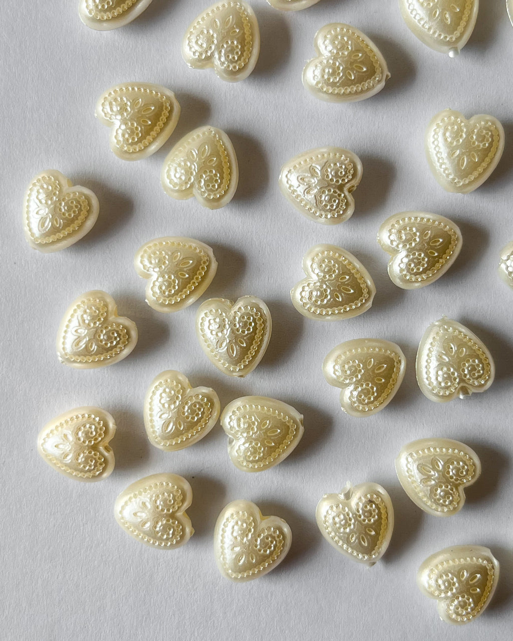 Trendy Heart Beads 50g