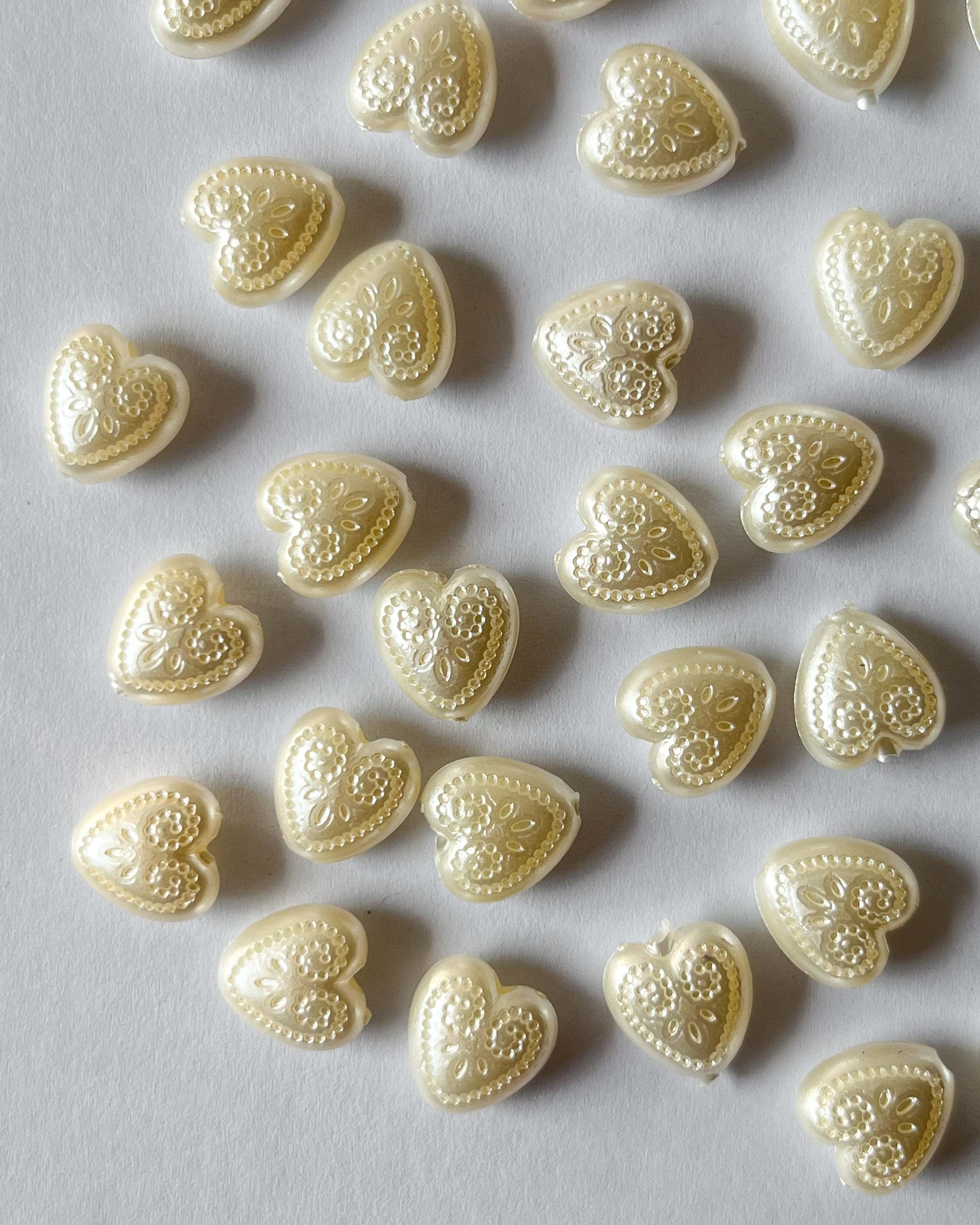 Trendy Heart Beads 50g
