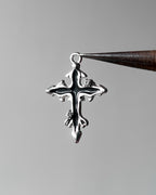 Oynx cross charm