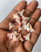 Peach lily beads - 25 grams