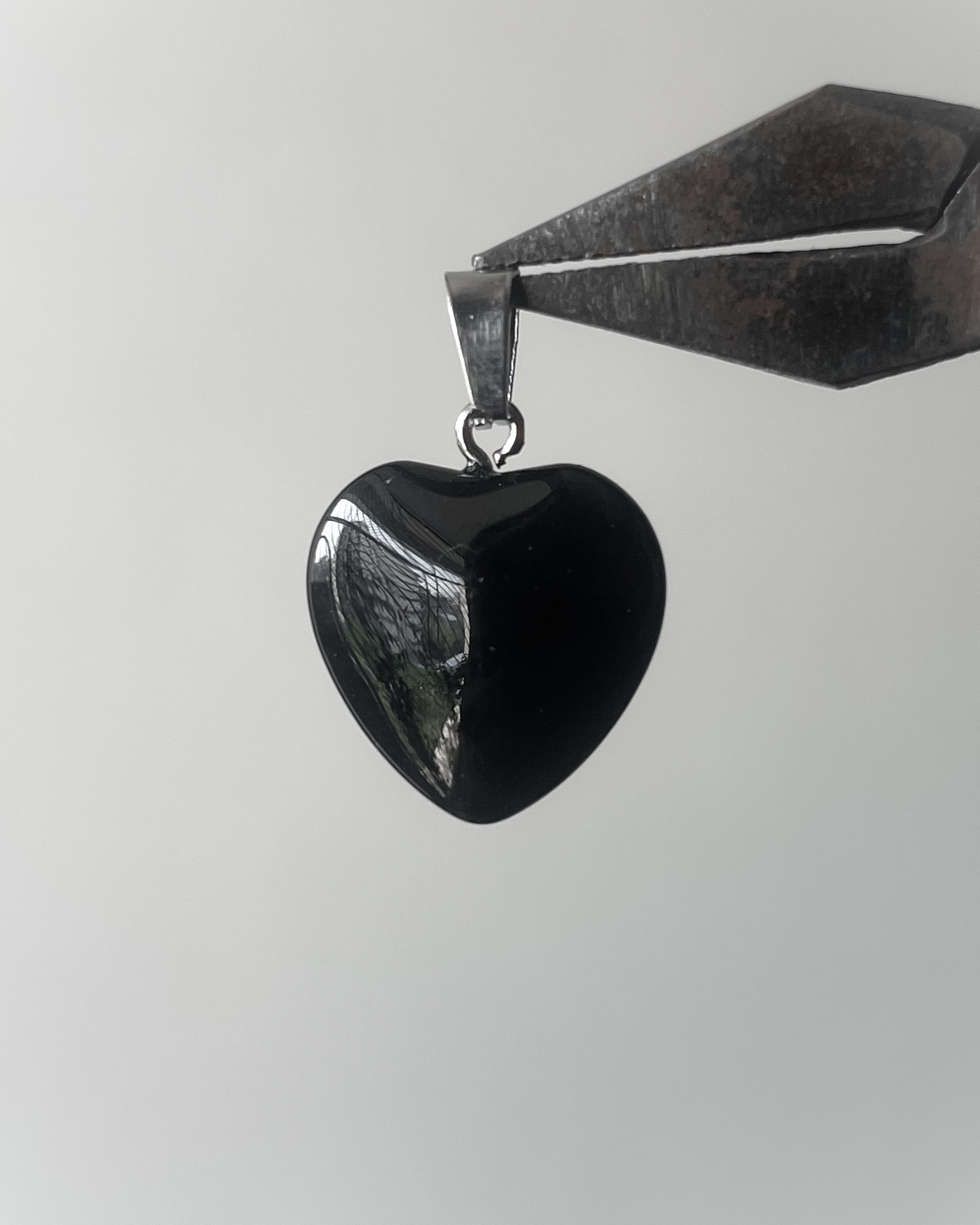 Black Heart Pendant 5 pc