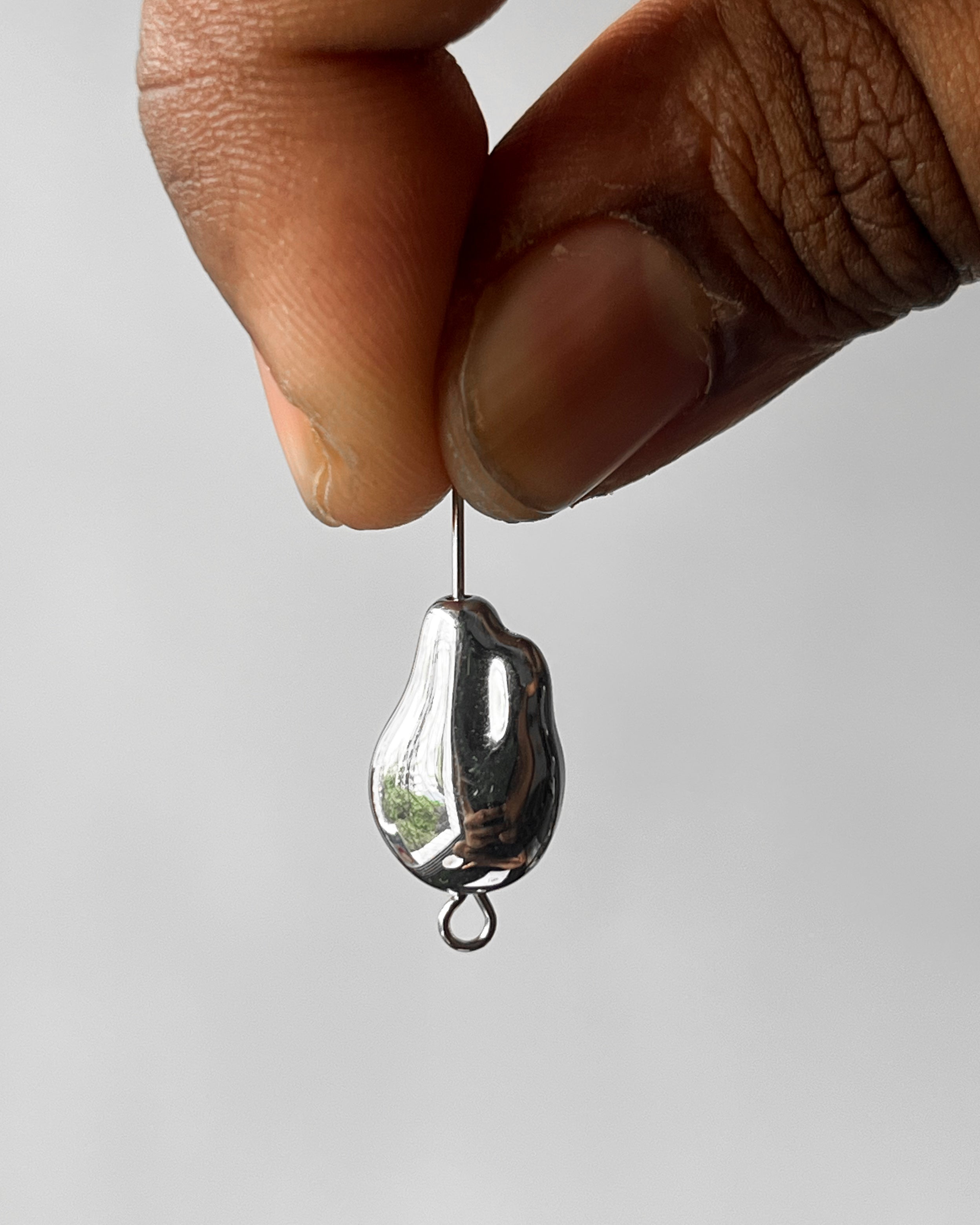 1 Uneven metallic CCB bead // 25 grams