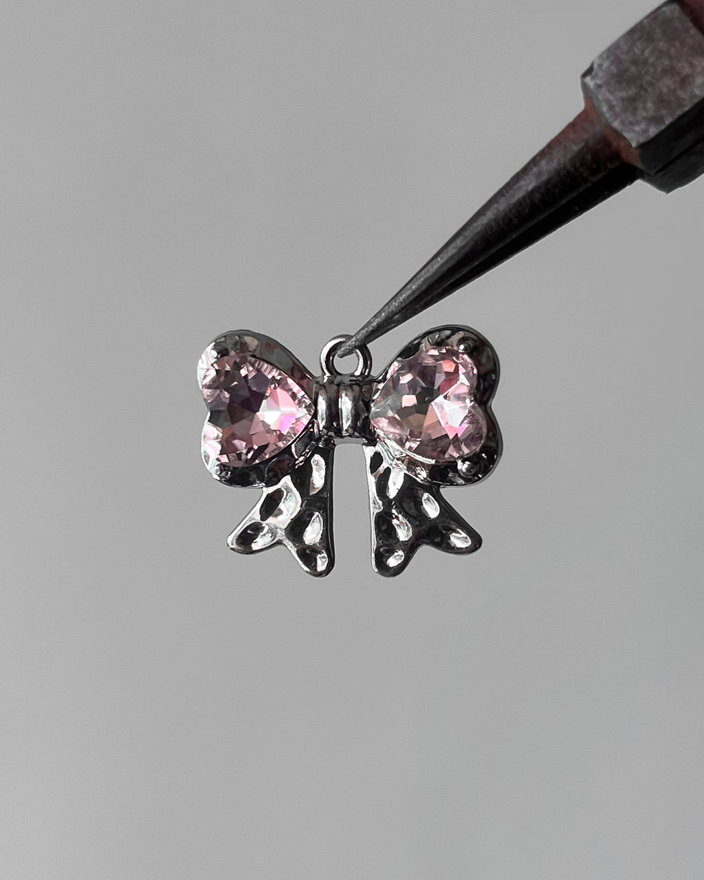 Pink bow charm