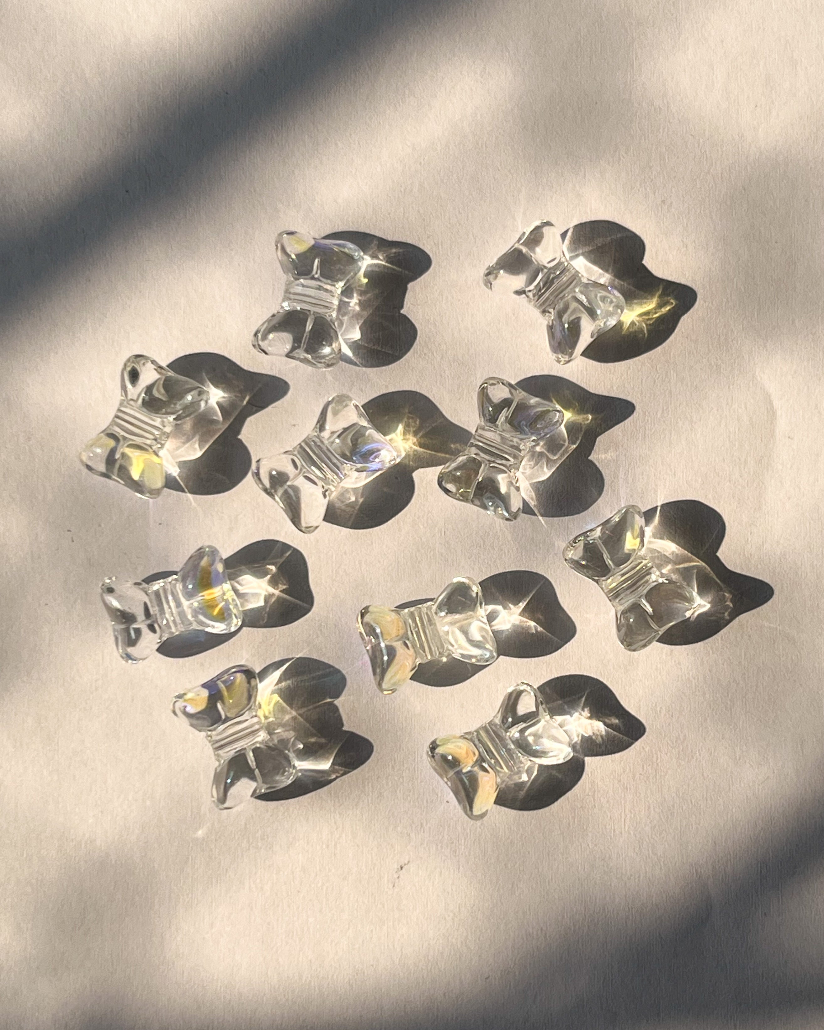 Glass bow beads | 10 pc