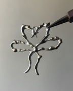 Ribbon heart pendant