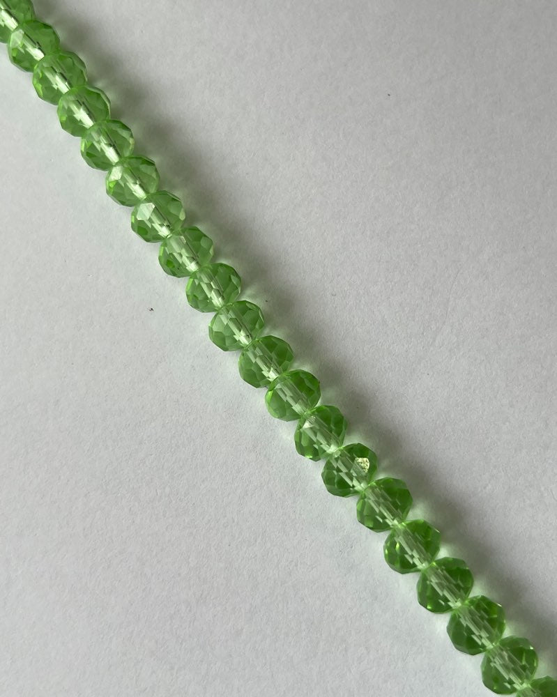 Transparent Green Crystal Beads