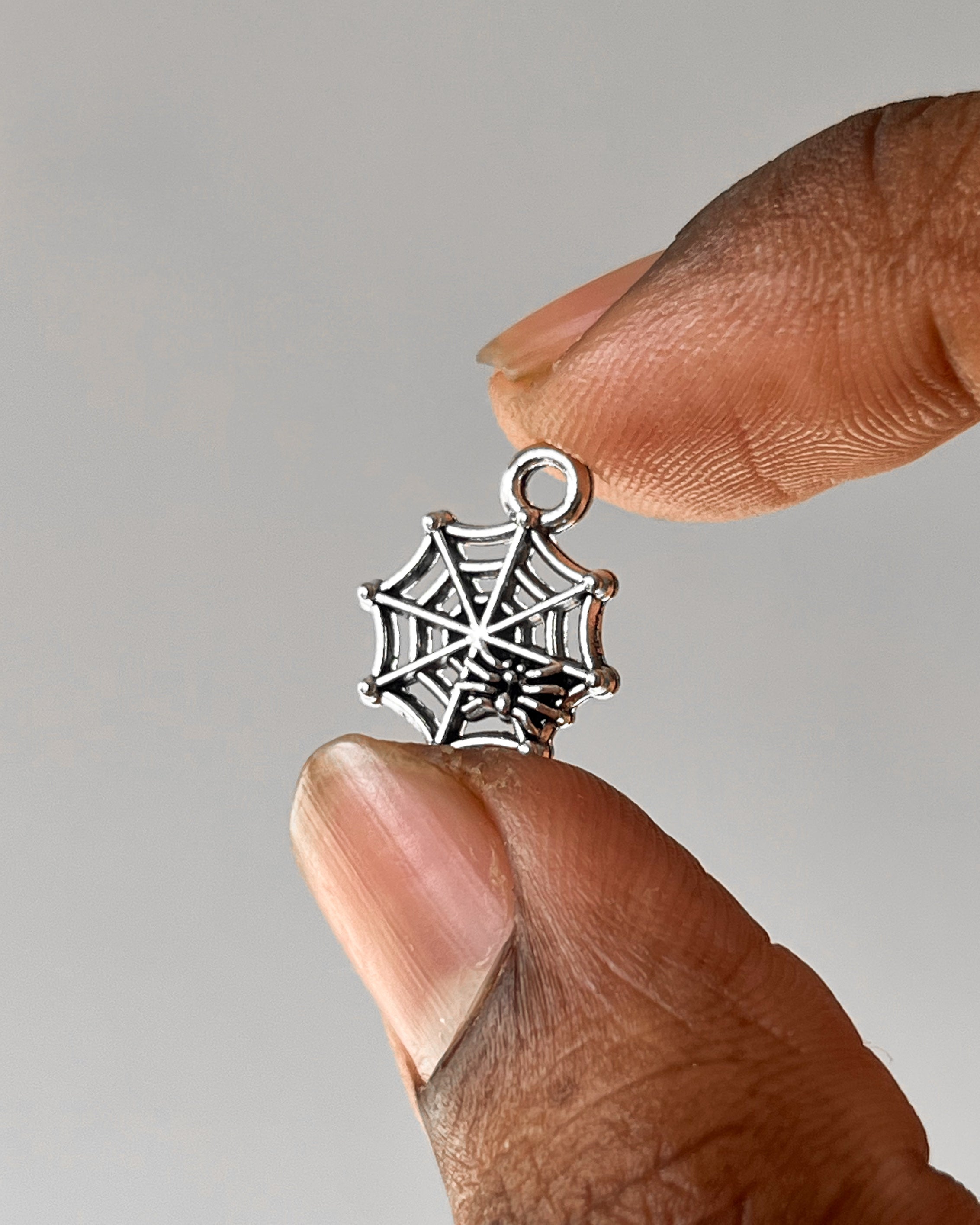 Spider Web Charm - 10 pc