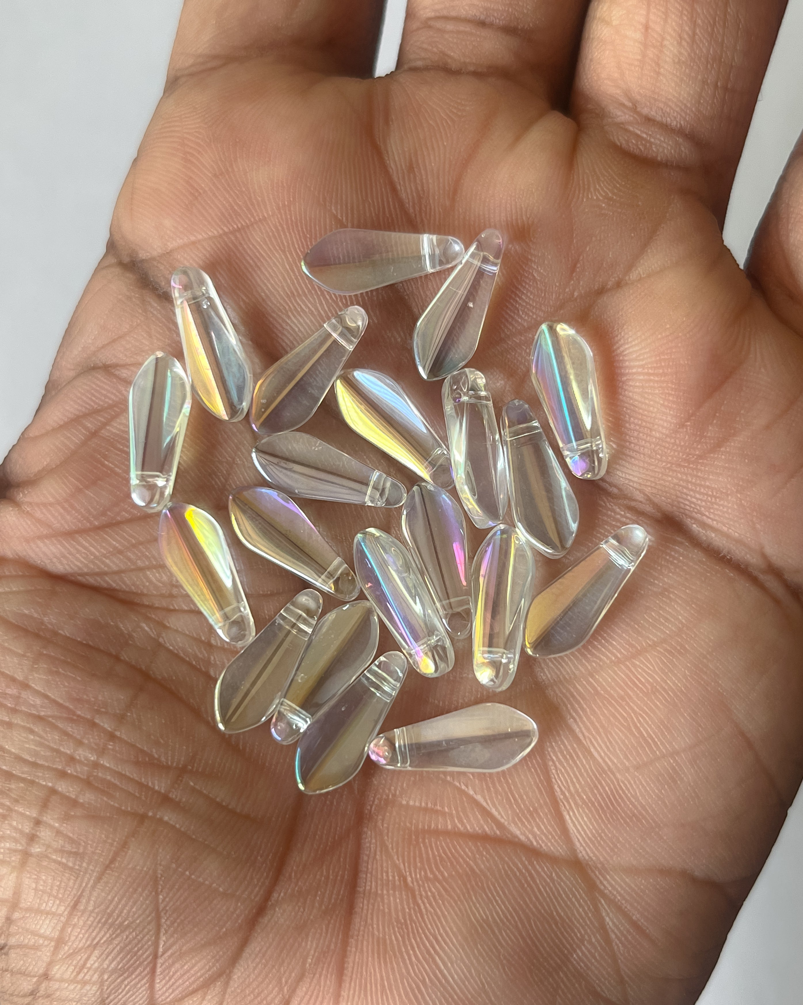 Spikes glass beads | 20 pc